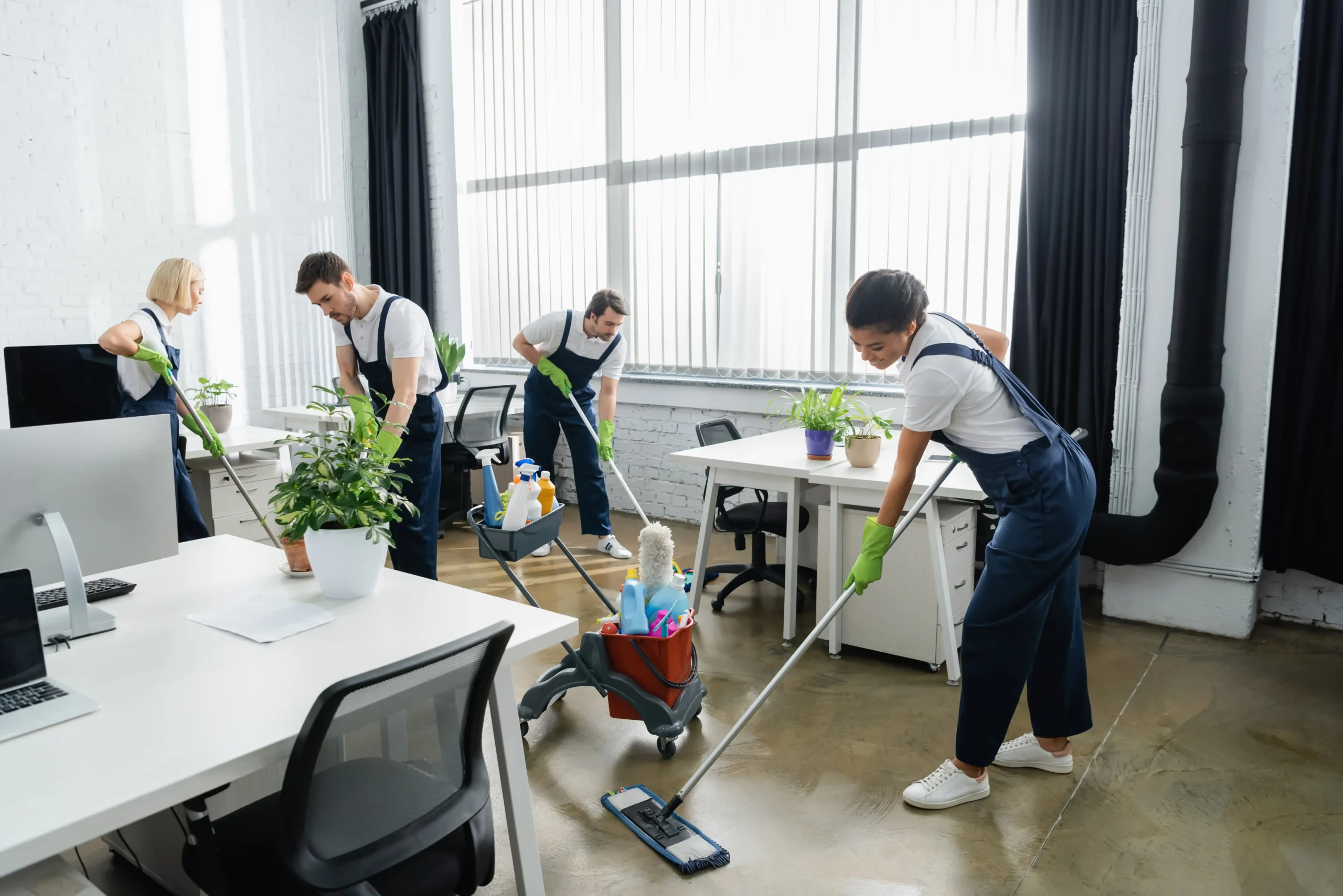 Sydney Clean Group cleaning team servicing an office